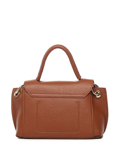 V73 Flower-detail Tote Bag In Brown
