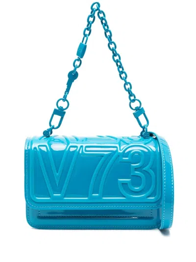 V73 Fox Shoulder Bag In Turquoise
