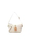V73 Harriet Monogram-pattern Zip Shoulder Bag In Neutral