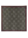 V73 Iris Patterned Silk Scarf In Green