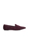 V73 Iris Winter Loafers With Logo In Burgundy