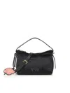 V73 Isabella Flower-detail Shoulder Bag In Black