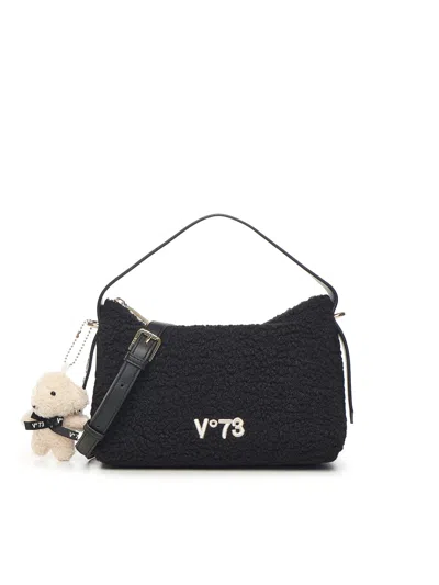 V73 Isabella Shoulder Bag With Charm In Black