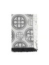 V73 Jacquard Caroline Scarf In Black