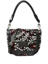 V73 Jacquard Shoulder Bag In Red