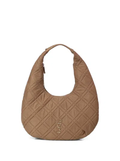 V73 Jasper Quilted Shoulder Bag In Brown