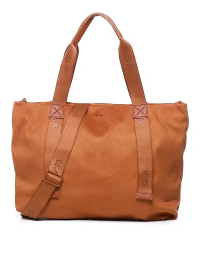 V73 Julia Bag In Cotton In Orange