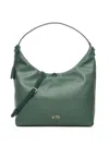 V73 Keira Curved-handle Shoulder Bag In Green
