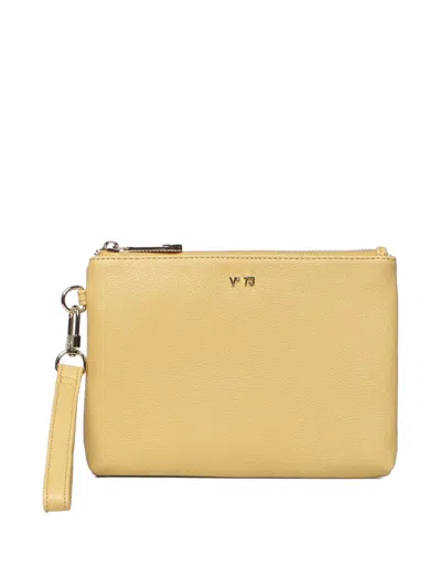 V73 Keira Logo Clutch Bag In Yellow