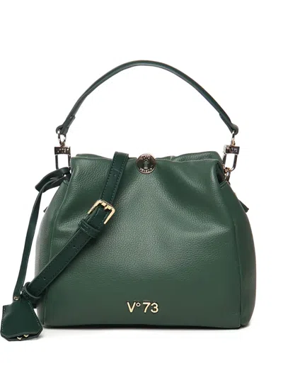 V73 Keira Logo-plaque Shoulder Bag In Green