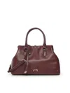 V73 Keira Tote Bag In Burgundy