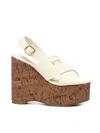 V73 100mm Kornelia Cross-strap Wedge Sandals