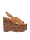 V73 Crossover Wedge Sandals