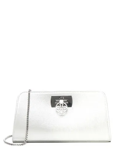 V73 Leisel Clutch Bag In Silver