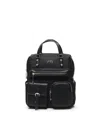 V73 Multi-pocket Top-handle Backpack In Black