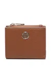 V73 Logo-detail Zip-top Wallet In Brown