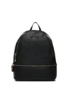 V73 Logo Embossed Backpack In Schwarz