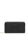 V73 Logo-embossed Wallet In Black