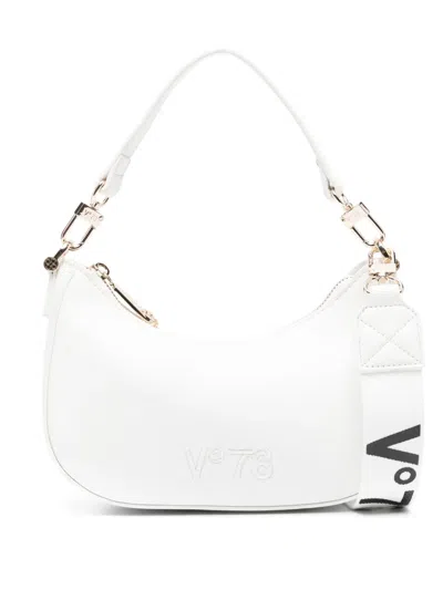 V73 Logo-embroidered Cross Body Bag In White