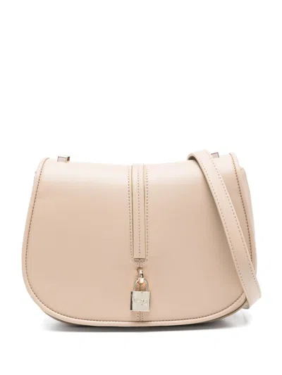 V73 Logo-engraved Satchel Bag In Neutrals