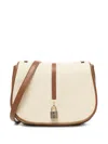 V73 Satchel-tasche Mit Logo-gravur In Nude