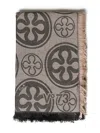 V73 LOGO-INTARSIA SCARF