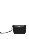 V73 Logo-lettering Clutch Bag In Black