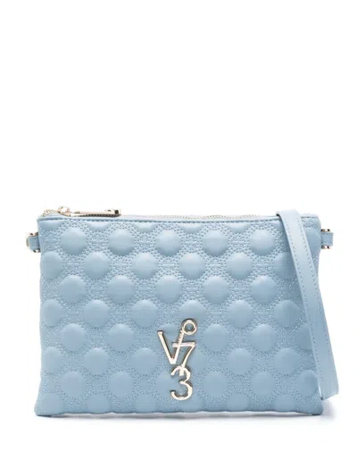 V73 Logo-lettering Cross Body Bag In 蓝色