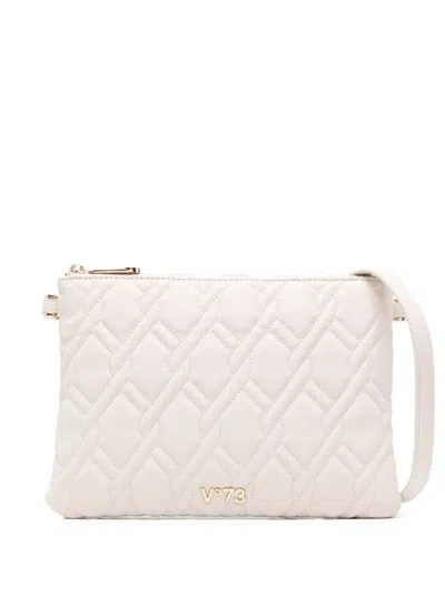 V73 Logo-lettering Cross Body Bag In White