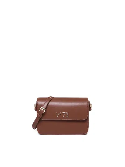 V73 Logo-lettering Crossbody Bag In Brown