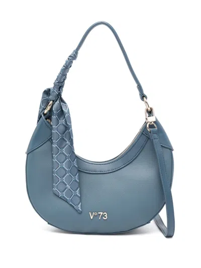 V73 Logo-lettering Tote Bag In Blue