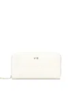 V73 Logo-lettering Wallet In White