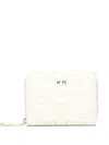 V73 Logo-lettering Wallet In White