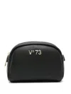 V73 Logo-plaque Make-up Bag In Black