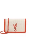 V73 Logo-plaque Satchel Bag In Neutrals