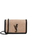 V73 Logo-plaque Satchel Bag In Neutrals