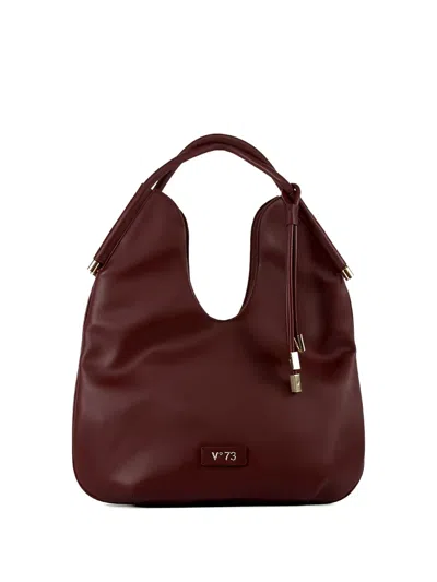 V73 Logo Plaque Shoulder Bag In Red