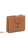 V73 Logo-plaque Wallet In Brown