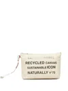 V73 Resposability Clutch Bag In White