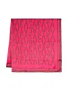 V73 Logo-print Scarf In Red