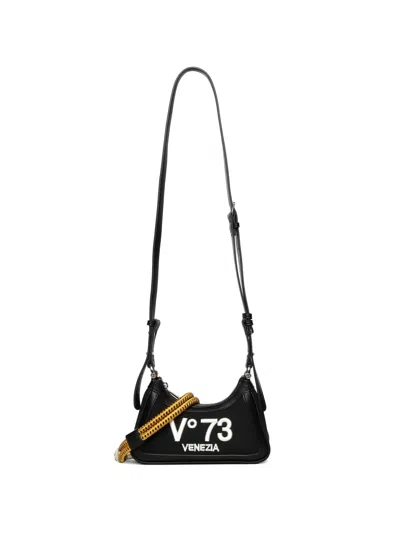 V73 Logo Shoulder Bag In Black
