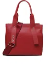V73 Logo Tote Bag In Red