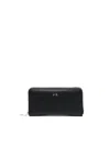 V73 Zip-around Wallet In Black