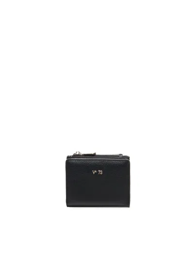 V73 Logo Wallet In Black