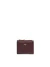 V73 Logo Wallet In Burgundy