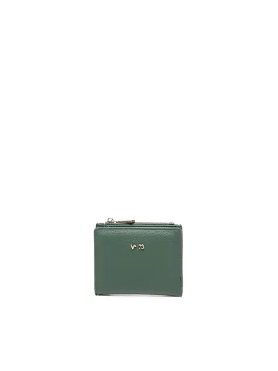 V73 Logo Wallet In Green