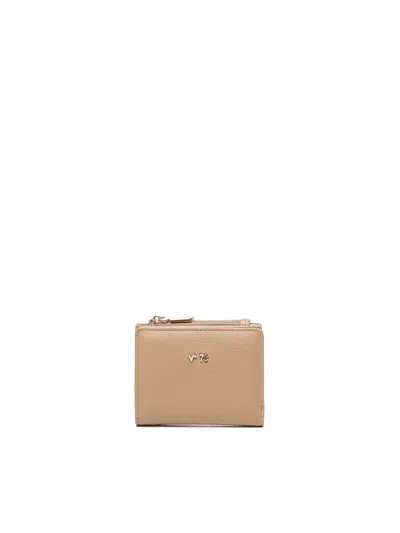 V73 Logo Wallet In Nude