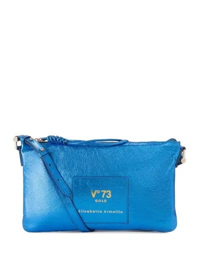 V73 Logo-patch Shoulder Bag In Blue