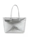 V73 Logo-patch Tote Bag In Silver