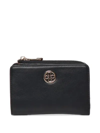 V73 Logo-plaque Bifold Wallet In Black